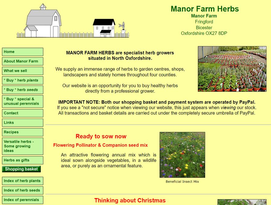 Specialist Herb Growers situated in North Oxfordshire